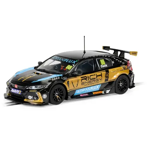 [SCH4409] Voiture Analogique Honda Civic FK8 Type R BTCC 2022 BTC Racing Josh Cook - SCALEXTRIC 4409 - 1/32 - Super Slot