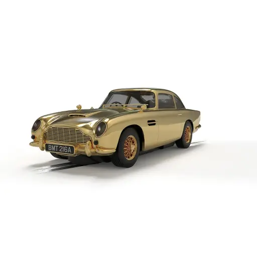 [SCC4550A] James Bond Aston Martin DB5 - Goldfinger - Édition Or 60e Anniversaire - Scalextric C4550A - 1/32 - Analogique