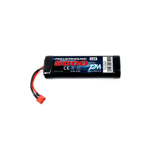 [T1006500D] Accus 7.2V NiMh 5000mah - T2M T1006500D Câble AWG 12