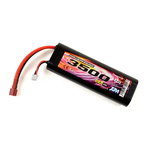 [T1335002C] Accu Li-Po 7.4V 2S 3500mAh 25C - T2M T1335002C - Dean