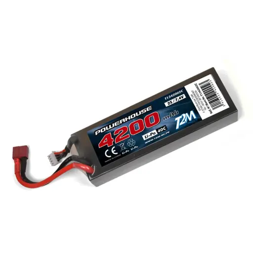 [T1342002C] Accu Li-Po 7.4V 2S 4200mAh 40C - T2M T1342002C - Dean