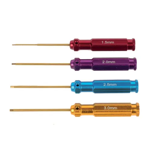 [T422554] Set 4 Tournevis/Clés héxagonales | T2M T422554 | 1.5-2-2.5-3 mm