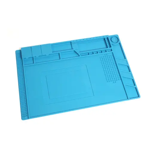[T422592] Tapis Silicone Aimanté pour Soudure | T2M T422592 | Bleu | 455 x 305 mm
