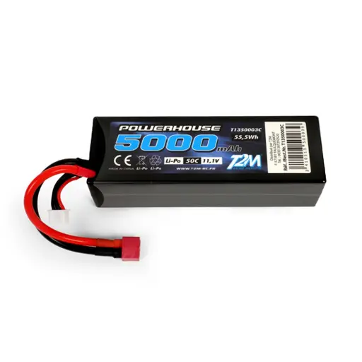 [T1350003C] Accu LiPo 3S 11.1V 5000 mAh 50C - T2M T1350003C