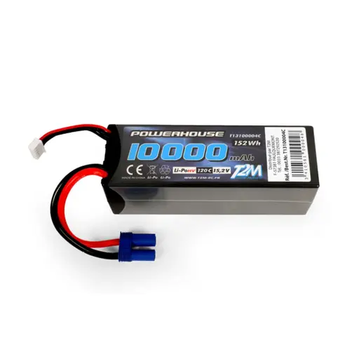 [T13100004C] Accu LiPo 4S HV 15.2V 10000 mAh 120C - T2M T13100004C