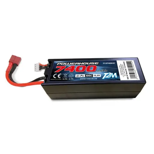 [T1374004C] Accus 4S 15.2V 100C HV 7400mAh - T2M T1374004C - Toutes Echelles