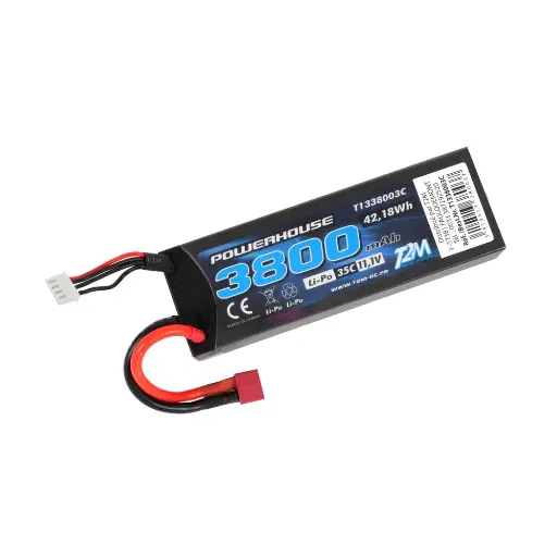 [T1338003C] Accu LiPo 3S 11.1V 3800 mAh 35C Dean - T2M T1338003C