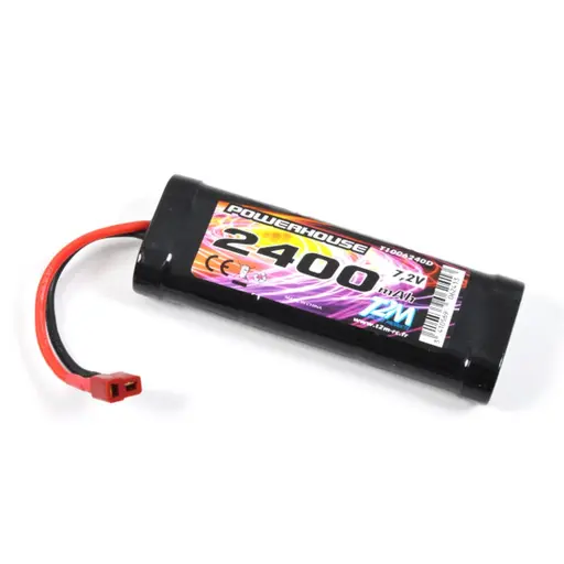 [T1006240D] Accu Ni-MH 7.2V 2400mAh Dean - T2M T1006240D