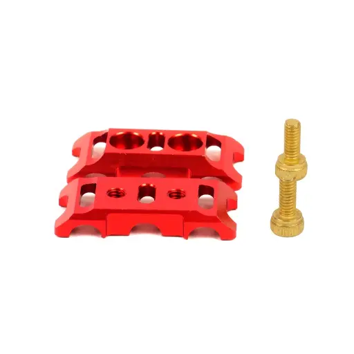 [T422626R] Fixation Câble Moteur Brushless - Alu - Rouge - T2M 422626R