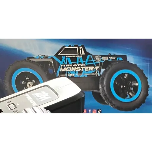 [T4992BL] Pirate Monster-T bleu brushless - T2M T4992BL - 1/18