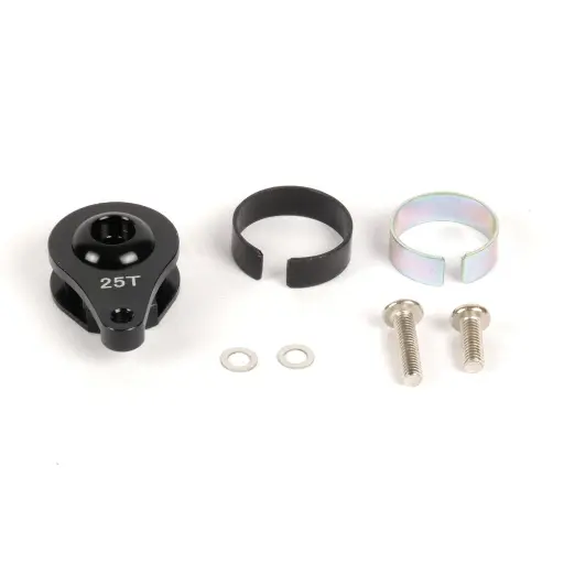 [T422655N] Sauve servo aluminium 25dts noir - T2M T422655N - Échelle universelle