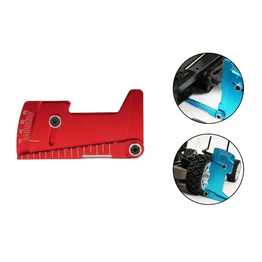 [T422667R] Équerre 2 en 1 carrossage et garde au sol rouge - T2M T422667R - 1/10