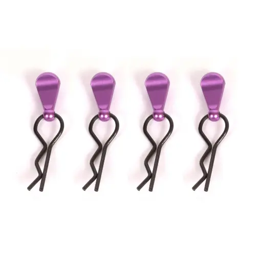 [T422671P] 4 clips de carrosserie safety violet - T2M T422671P - 1/8