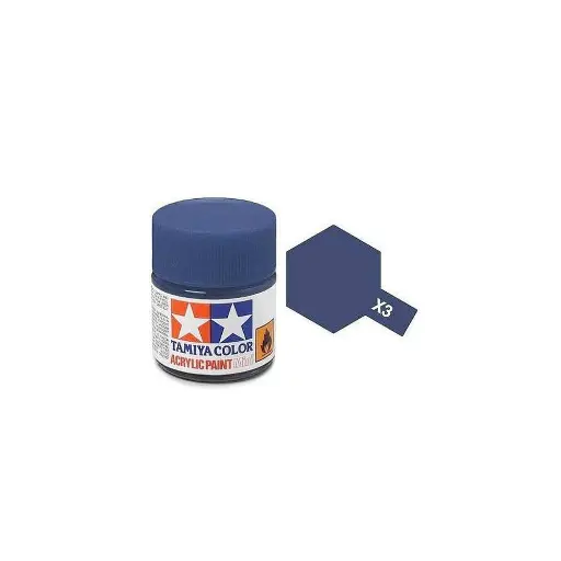 [TA81503] Peinture acrylique en pot - Bleu Roi BRILLANT X3 - TAMIYA 81503 - 10ml