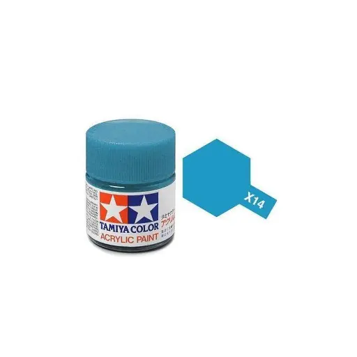 [TA81514] Peinture acrylique en pot - Bleu Ciel BRILLANT X14 - TAMIYA 81514 - 10ml