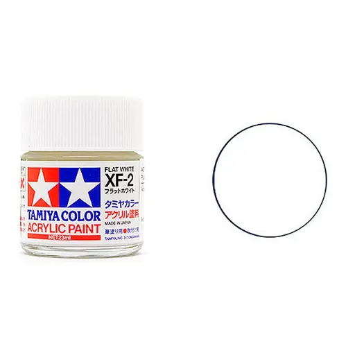 [TA81702] Peinture acrylique en pot - Blanc Mat XF2 - Tamiya 81702 - 10ml