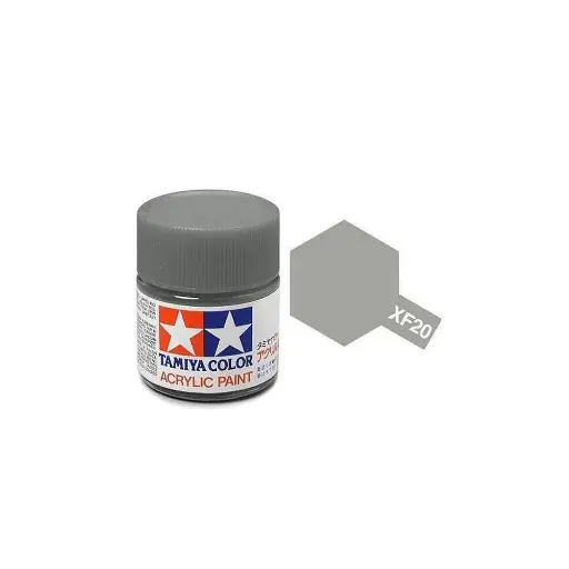 [TA81720] Peinture acrylique en pot - Gris Moyen MAT XF20 - TAMIYA 81720 - 10ml