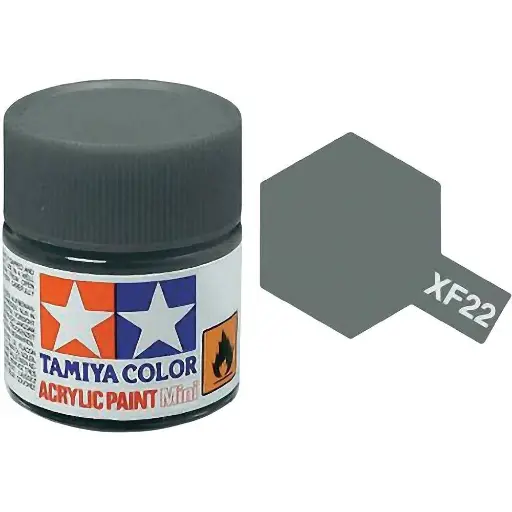 [TA81722] Peinture acrylique en pot - Gris RLM MAT XF22 - TAMIYA 81722 - 10ml