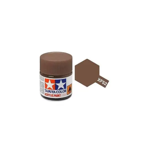 [TA81752] Peinture acrylique en pot - Terre MAT XF52 - TAMIYA 81752 - 10ml