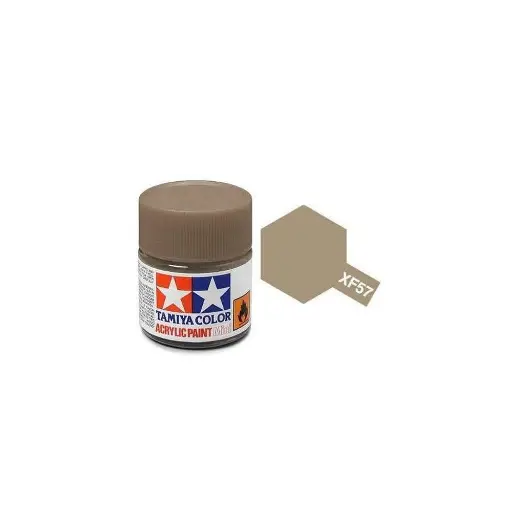 [TA81757] Peinture acrylique en pot - Chamois Beige MAT XF57 - TAMIYA 81757 - 10ml