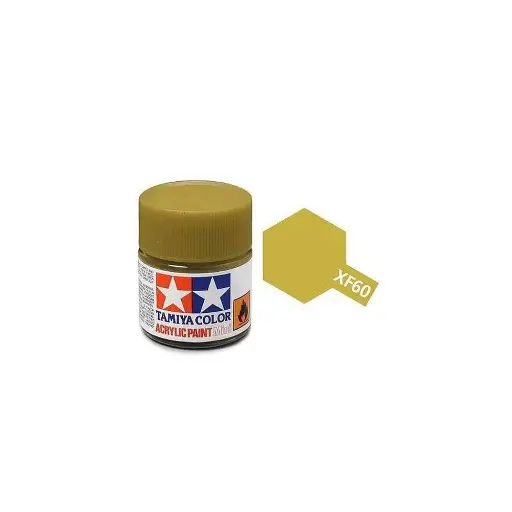 [TA81760] Peinture acrylique en pot - Jaune Foncé MAT XF60 - TAMIYA 81760 - 10ml
