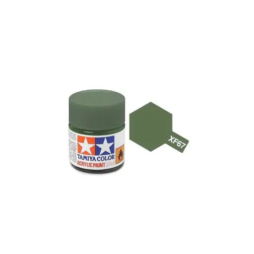 [TA81767] Peinture acrylique en pot - vert OTAN MAT XF67 - TAMIYA 81767 - 10ml