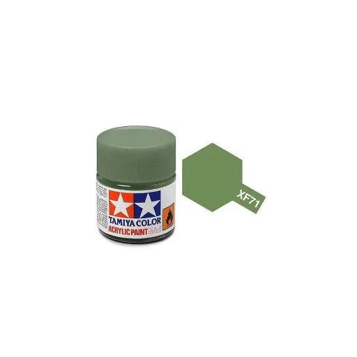 [TA81771] Peinture acrylique en pot - Vert Cockpit Japonais MAT XF71 - TAMIYA 81771 - 10ml