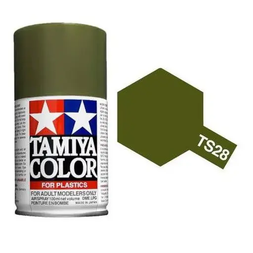 [TA85028] Peinture acrylique en spray - Vert Olive Mat TS-28 - TAMIYA 85028 - 100ml