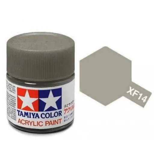 [TA81714] Peinture acrylique en pot  - Gris Aviat. Japonaise MAT XF14 - TAMIYA 81714 - 10ml
