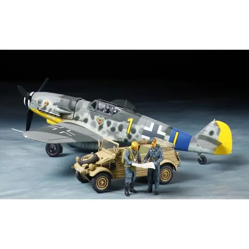 [TA25204] Set Messerschmitt BF109G-6 et Kubelwagen Type 82 - Tamiya 25204 - 1/48