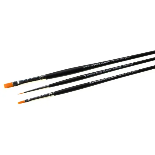 [TA87067] 3 Pinceaux HF Standard - Tamiya 87067