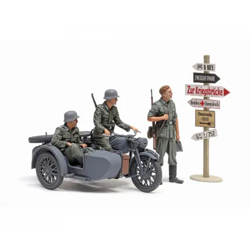 [TA35384] Moto KS600 & Sidecar avec soldats - Tamiya 35384 - 1/35