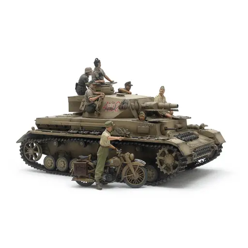 [TA25208] Panzer IV Ausf.F + motocycliste - Tamiya 25208 - 1/35