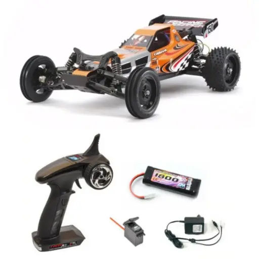 [TA58628L] Buggy Racing Fighter DT03 en kit + Pack Radio Racer 3S + Accu NiMH 1800mAh + Chargeur + Servo- Tamiya 58628L - 1/10
