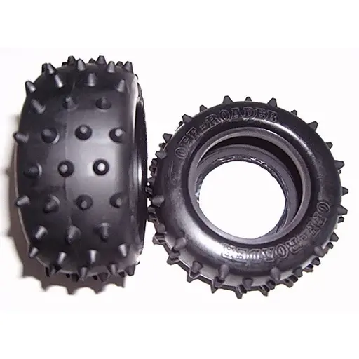 [TA9805183] Pneus Arrière à Picots (x2) - TAMIYA 9805183