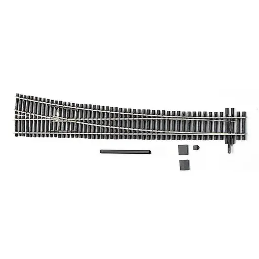 [TI85346] Aiguillage à droite 388 mm 6.34° - Tillig Bahn 85346 - HO