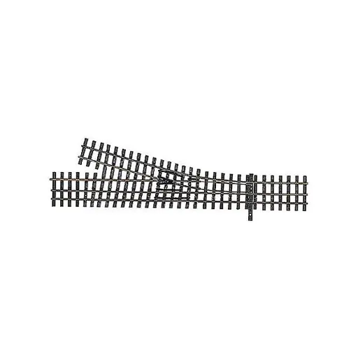 [TI85191] Aiguillage à droite 228 mm 15° - Tillig Bahn 85191 - HO - HOe