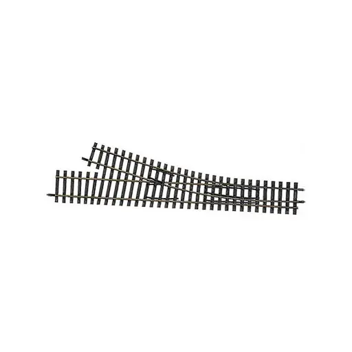 [TI85181] Aiguillage à droite HO-HOe 228mm 15°