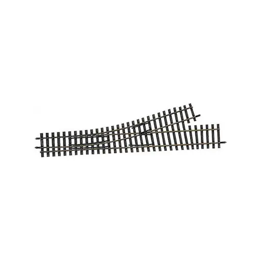 [TI85182] Aiguillage à gauche HO-HOe 228mm 15°
