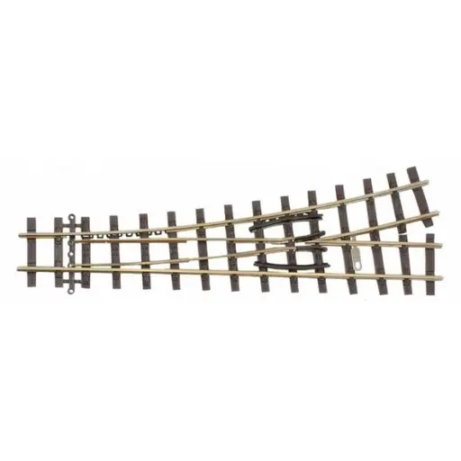 [TI85638] Aiguillage à gauche - Tillig Bahn 85638 - HOe - 128mm 18°