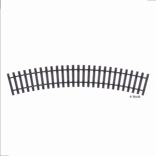 [TI85043] Bande de traverses courbes R484/30° - Tillig Bahn 85043 - HO 1/87