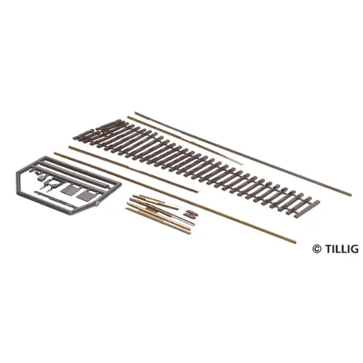 [TI85441] Aiguillage droit ou gauche en kit - Tillig Bahn 85441 - HO 1/87 - Code 83