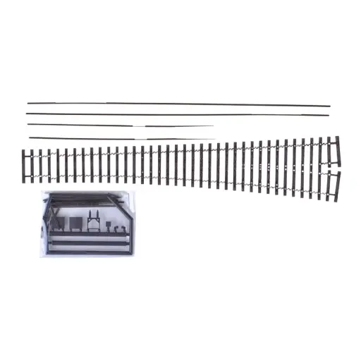 [TI85451] Aiguillage à gauche flexible Elite EW3 R1350mm 9° Code 83 - Tillig bahn 85451 - HO 1/87