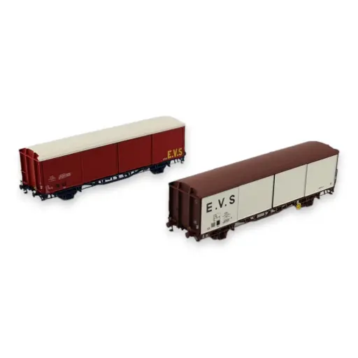[TRAINS16032] Set wagons de marchandises EVS Trains160 16032 - N 1/160 - SNCF - Ep IV