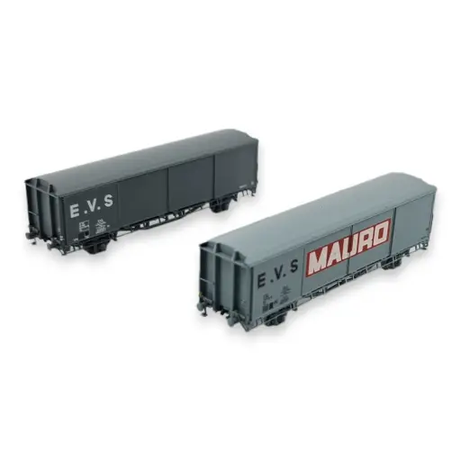 [TRAINS16035] Set 2 wagons couverts EVS Hbis & Hs - Trains160 16035 - N : 1/160 - SNCF - EP. IV/V