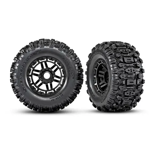 [TR8973] Roues Complètes Sledgehammer® avec Pneus - Traxxas 8973 - 1/10