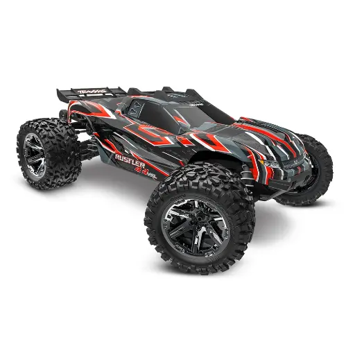 [TR67376-4-RED] Rustler 4x4 HD VXL 3S Clipless TSM RTR - Traxxas 67376-4-RED - 1/10
