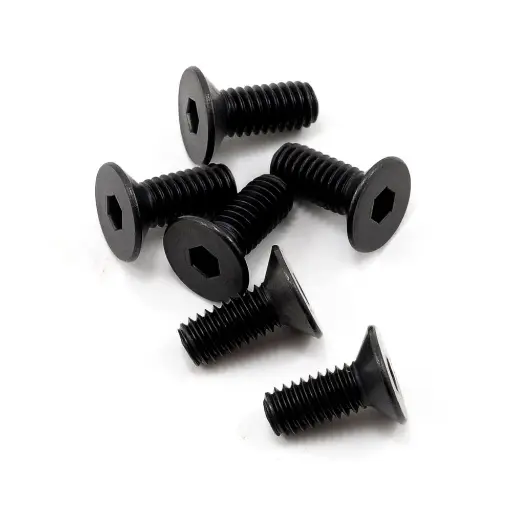 [TR2535] 6 Vis BTR tête fraisée 4x10mm - Traxxas 2535