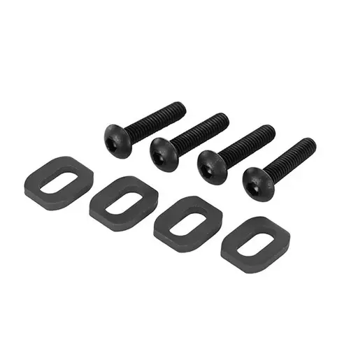 [TR7759-BLK] Rondelles, support moteur, acier/ 4x18mm BCS (4) - Traxxas 7759-BLK