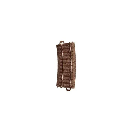 [TR62115] Rail courbe R1 15° Trix 62115 - Rayon 360 mm - HO : 1/87 - Code 83 - Voie C